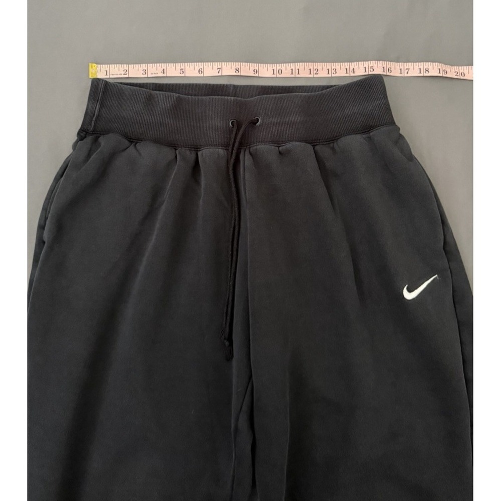 Nike Sweatpants Womens Large Black Fleece Phoenix Joggers Oversized Drawstring - Picture 3 of 10